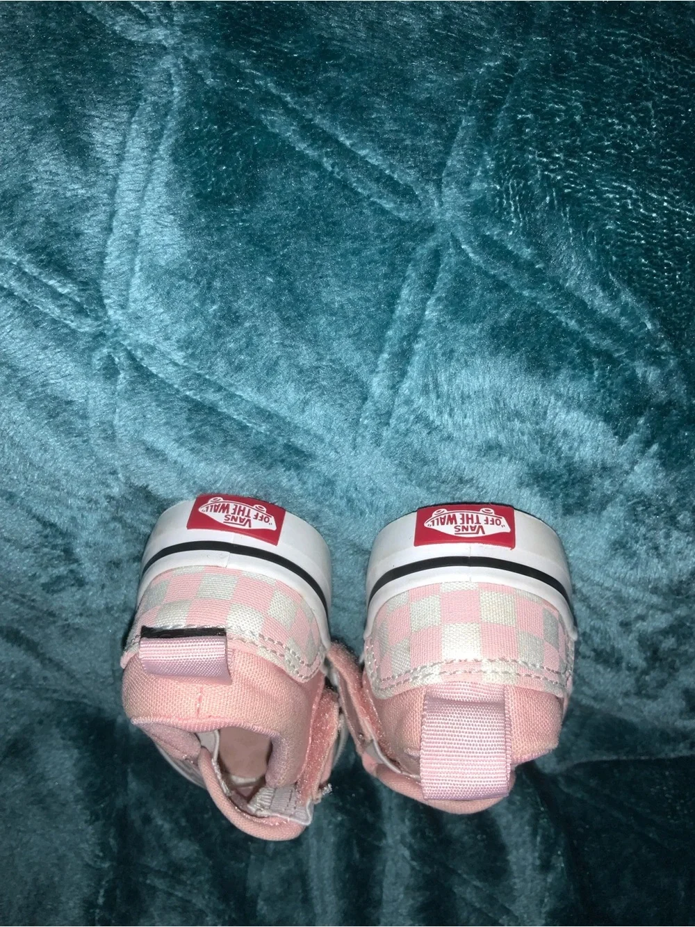 Vans Classic Slip On Shoes Toddler Size 6 Pink White Checkerboard Sneakers